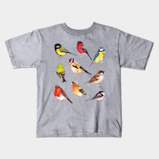 British Garden Birds Collection Kids T-Shirt